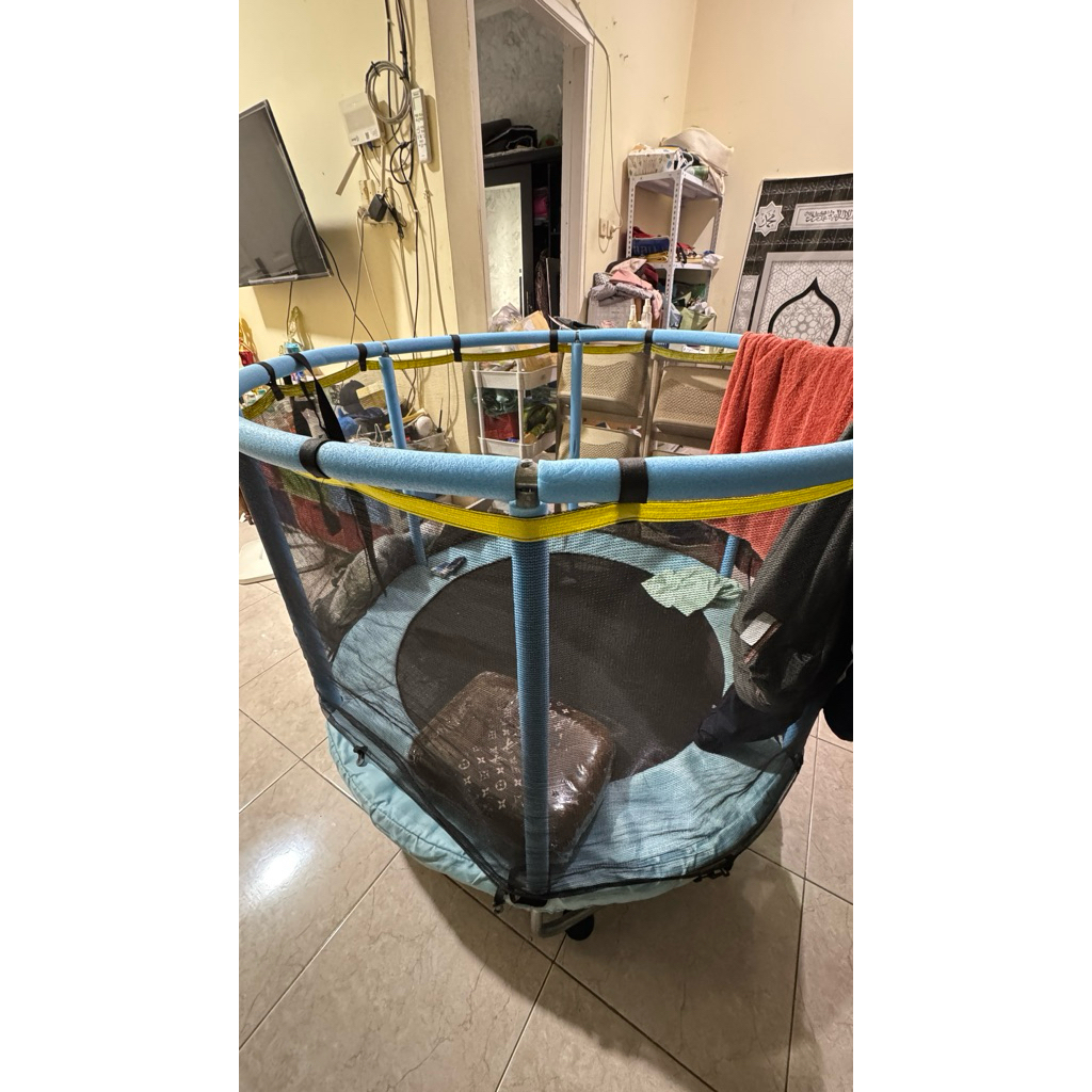trampoline trampolin anak bekas second preloved bagus