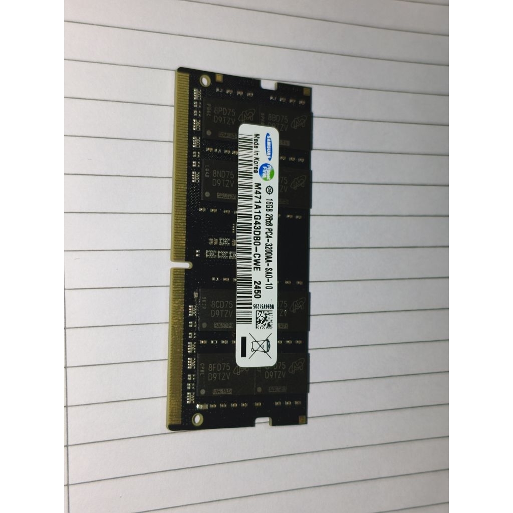 Ram Laptop 16GB DDR4 3200MHz Samsung DDR4 3200mhz untuk Laptop