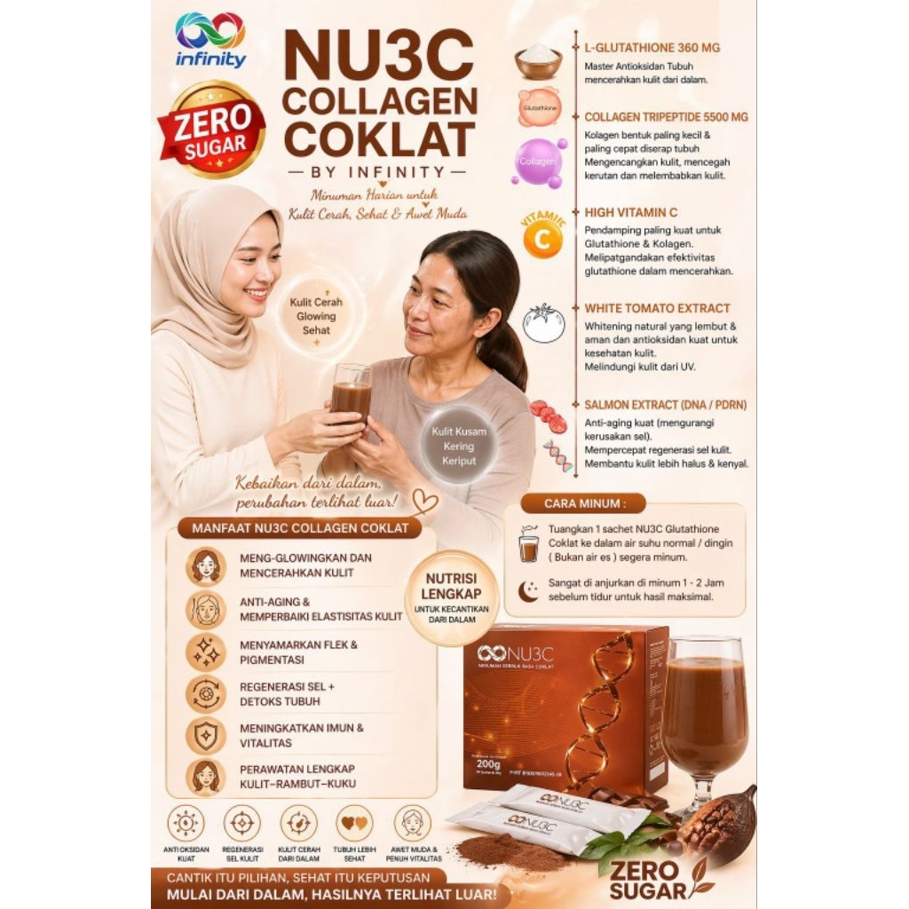 NU3C Collagen Coklat