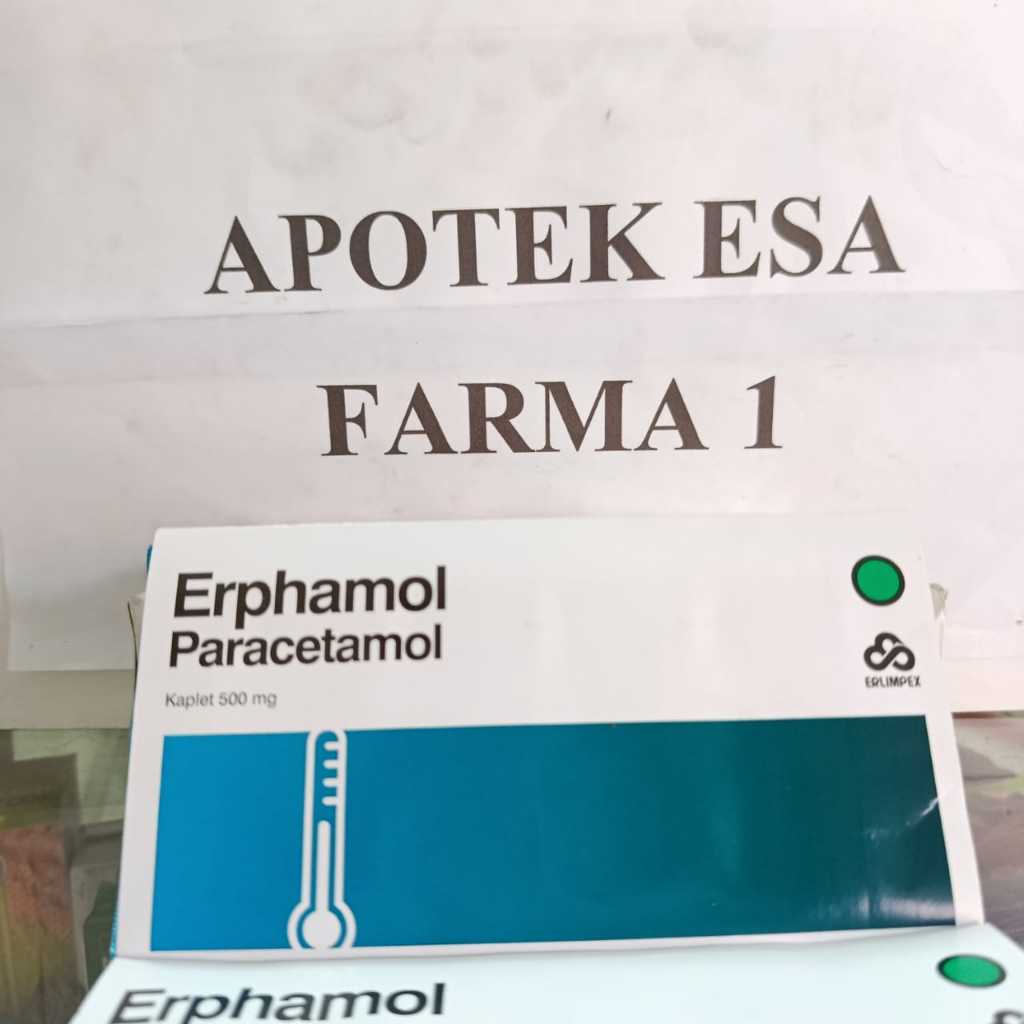 ERPHAMOL Paracetamol 500 mg-Obat Pusing & Nyeri