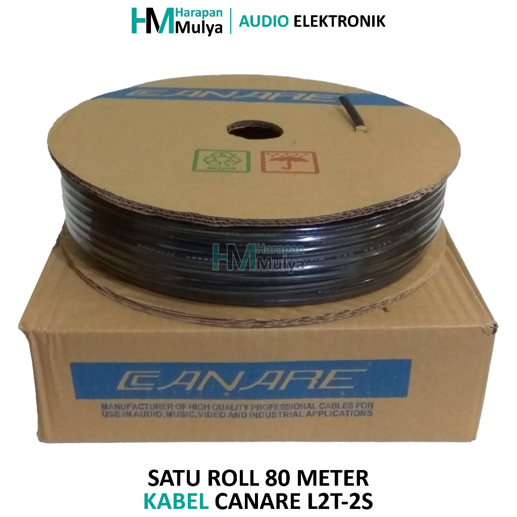 Canare Roll / Kabel Audio Stereo Mic Microphone (80m / 80 meter)