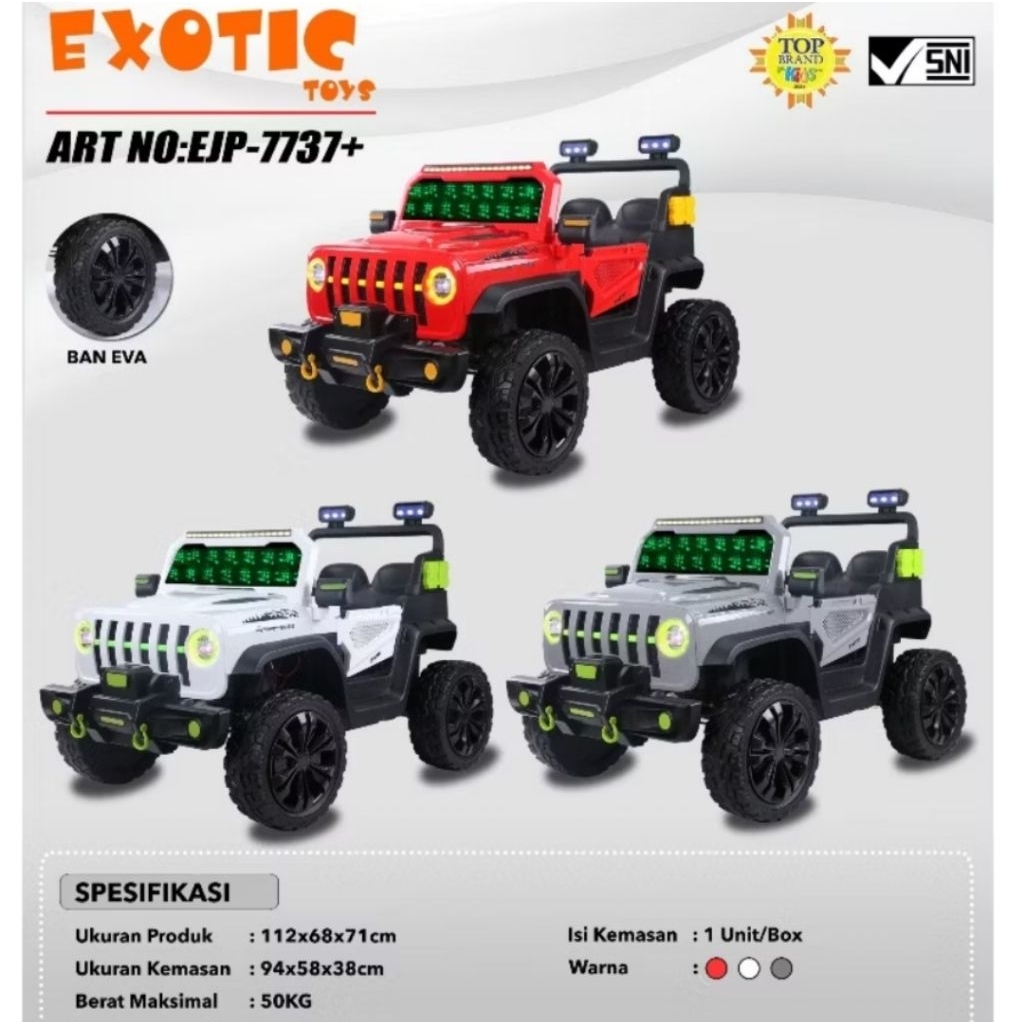 Mobil aki Exotic EJP-7737+ Ban Eva Karet