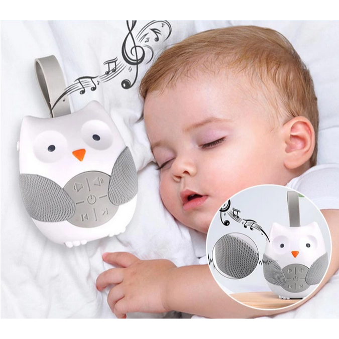 Pemutar Suara Putih Portabel Mesin Suara Tidur Pemutar Musik Menenangkan untuk Kamar Bayi Stroller A