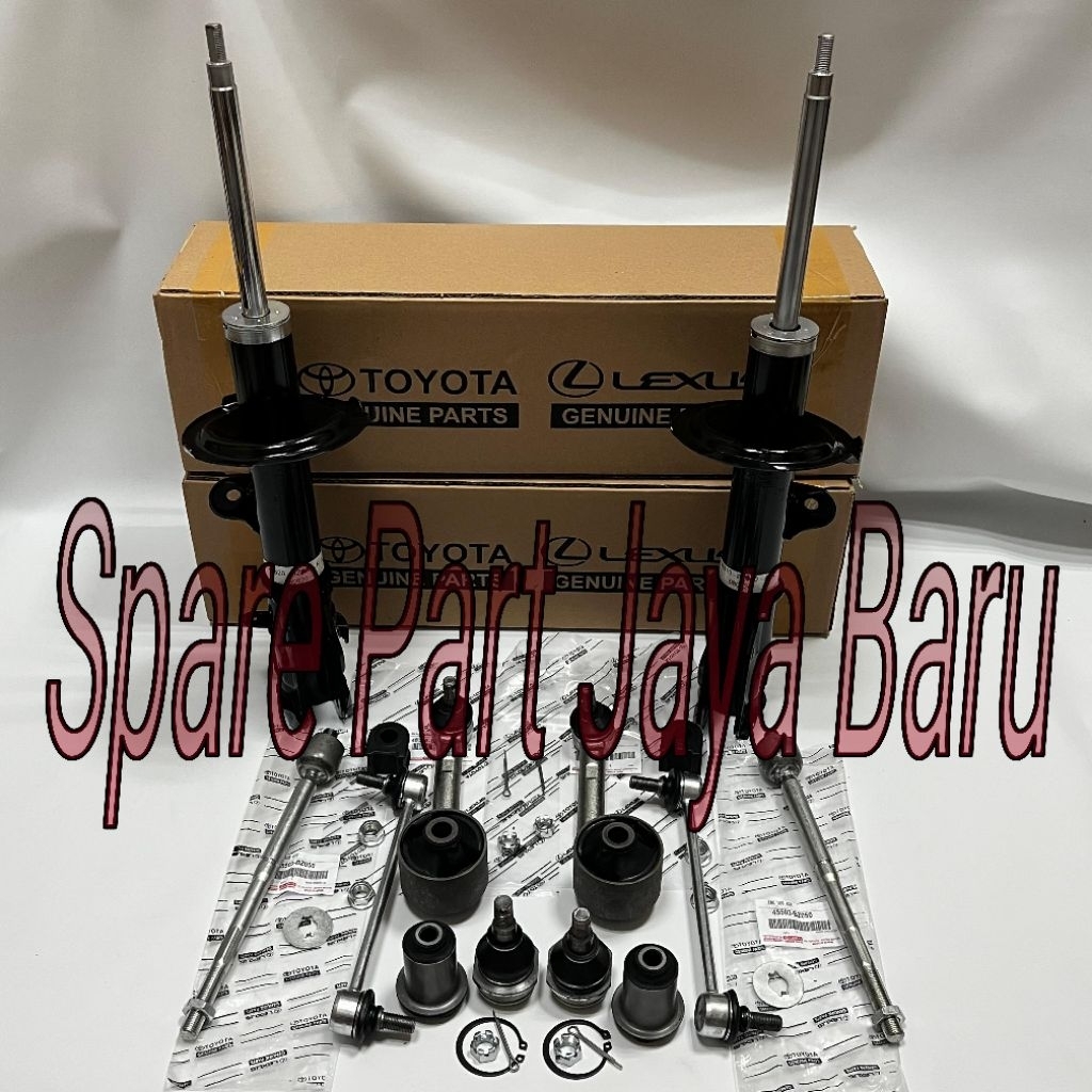 Paketan Kaki Kaki Depan Rush Terios 2007-2017 16pc Shock Breaker Depan Set Tie rod End Long Tie Rod 