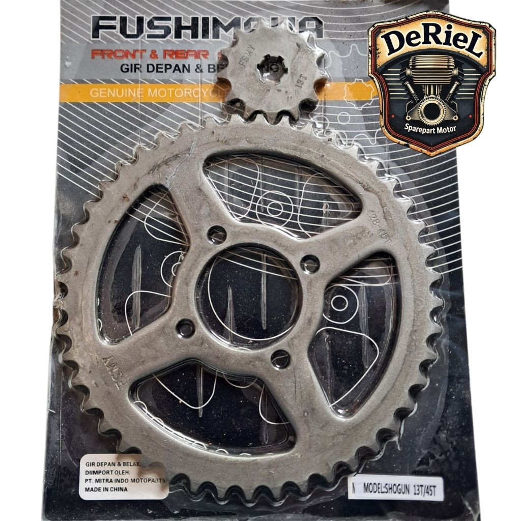 GEAR DEPAN BELAKANG SMASH 45T GEAR GIR SET SMASH 45T