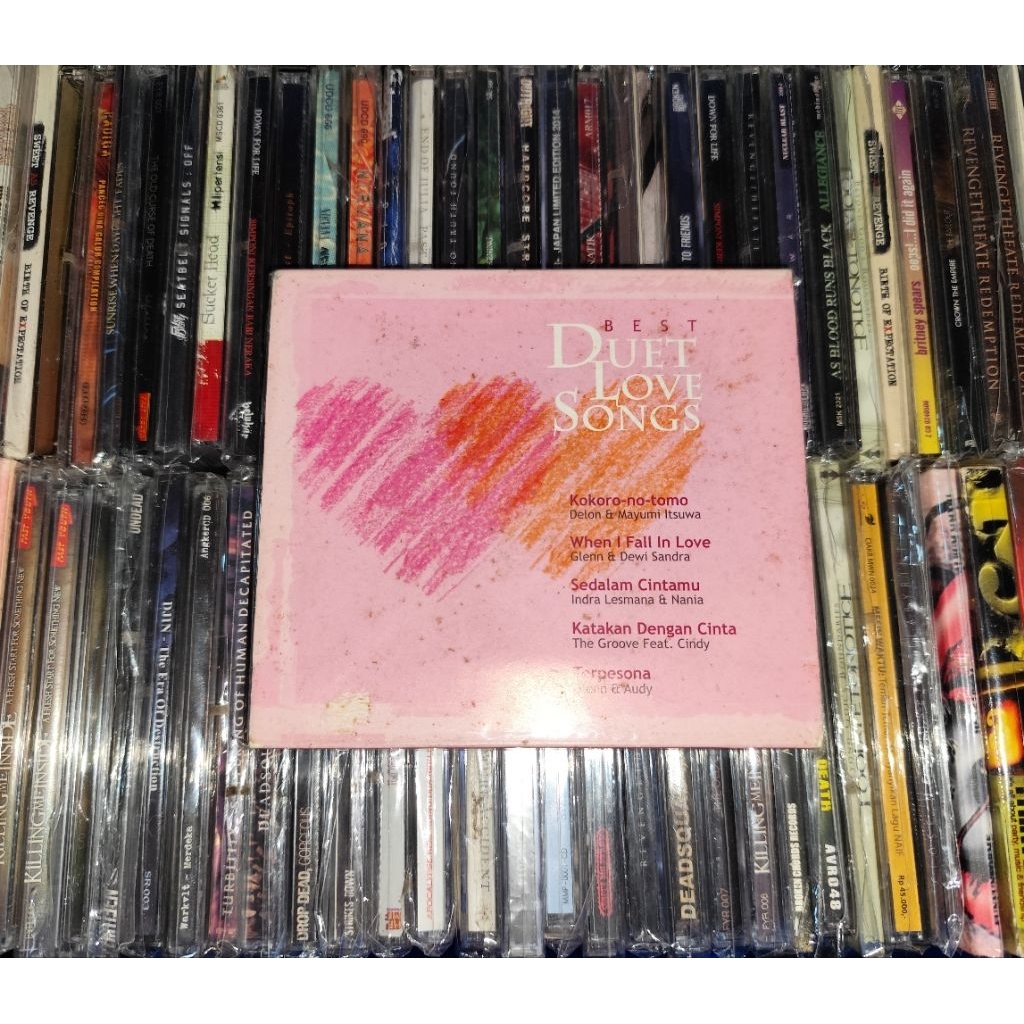 CD Best Duet Love Songs - Indra Lesmana & Nania, Delon & Mayumi Itsuwa, Glenn & Dewi Sandra, The Gro