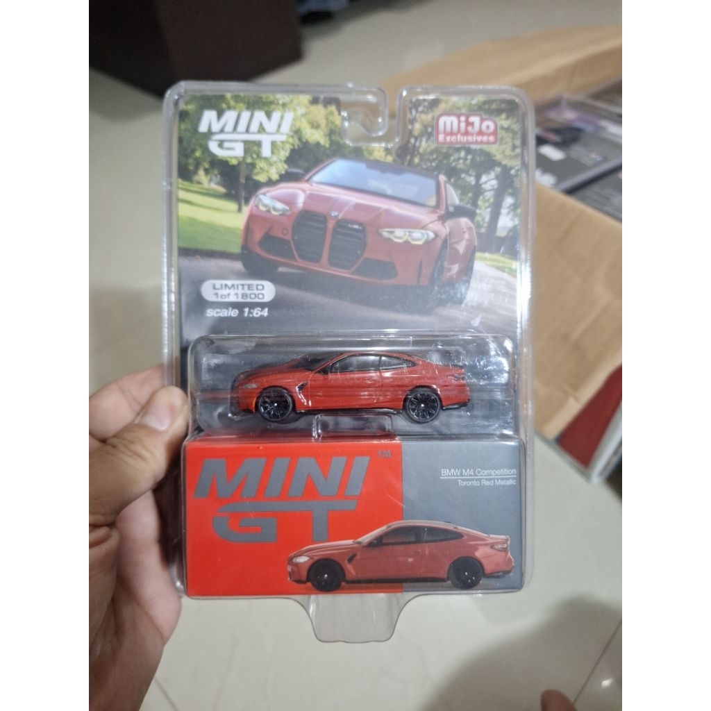 MINI GT 566 BMW M4 COMPETITION TORONTO RED METALLIC BLISTER