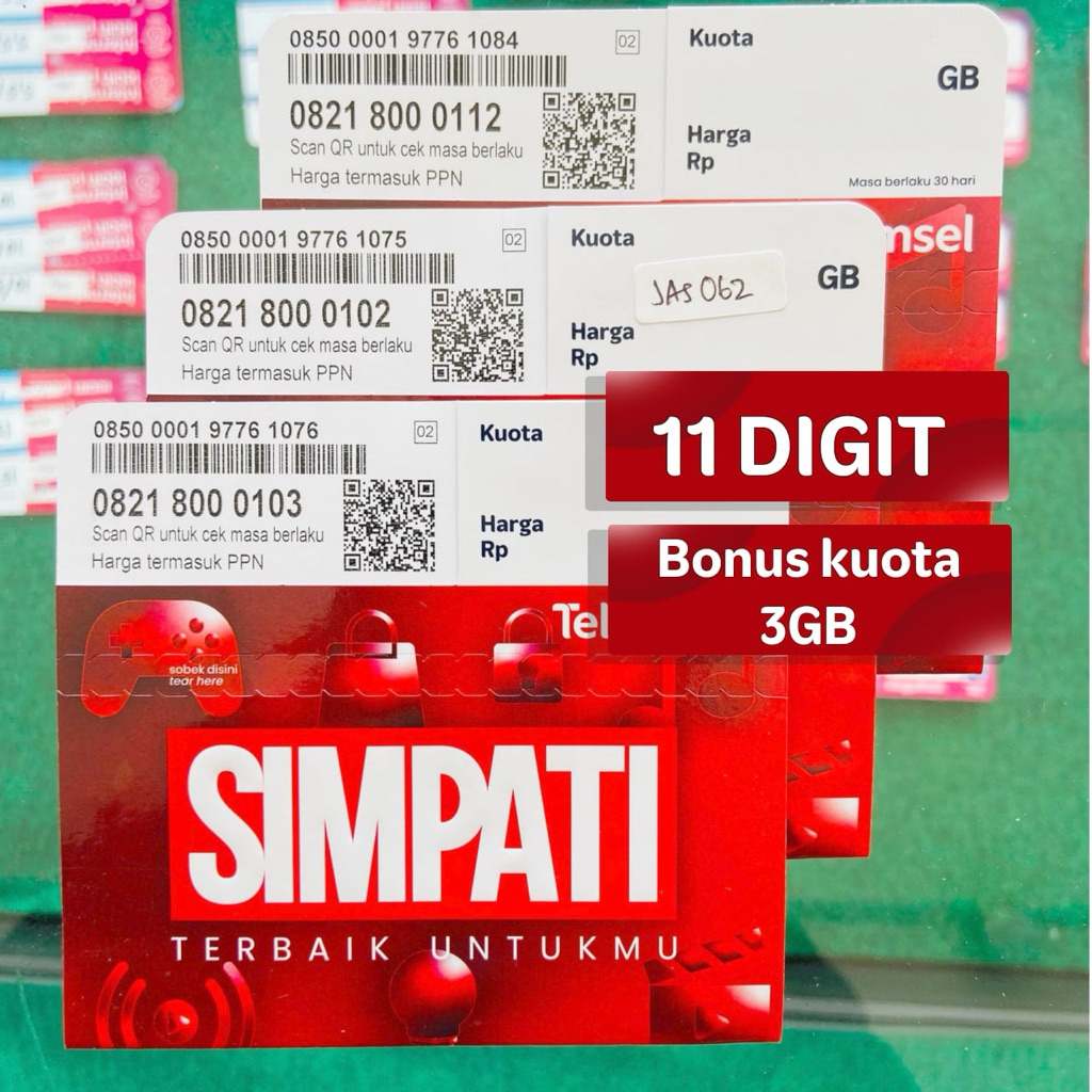 Nomor Cantik SIMPATI 11 Digit Triple Tengah 000 Rapi