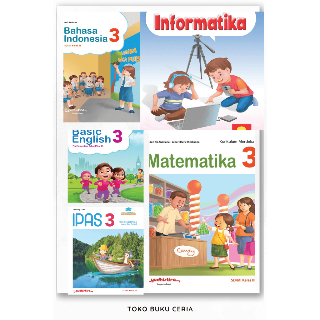 YUDHISTIRA - BUKU PAKET KELAS 3 SD LENGKAP KURIKULUM MERDEKA (DEEP LEARNING)