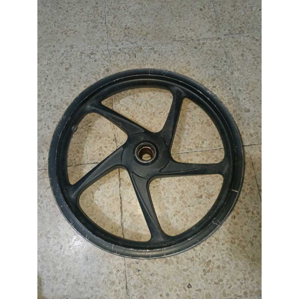 Velg Depan Honda Vario 110 Karbu Hitam pnp Scoopy Beat Ring 14 Ori Copotan