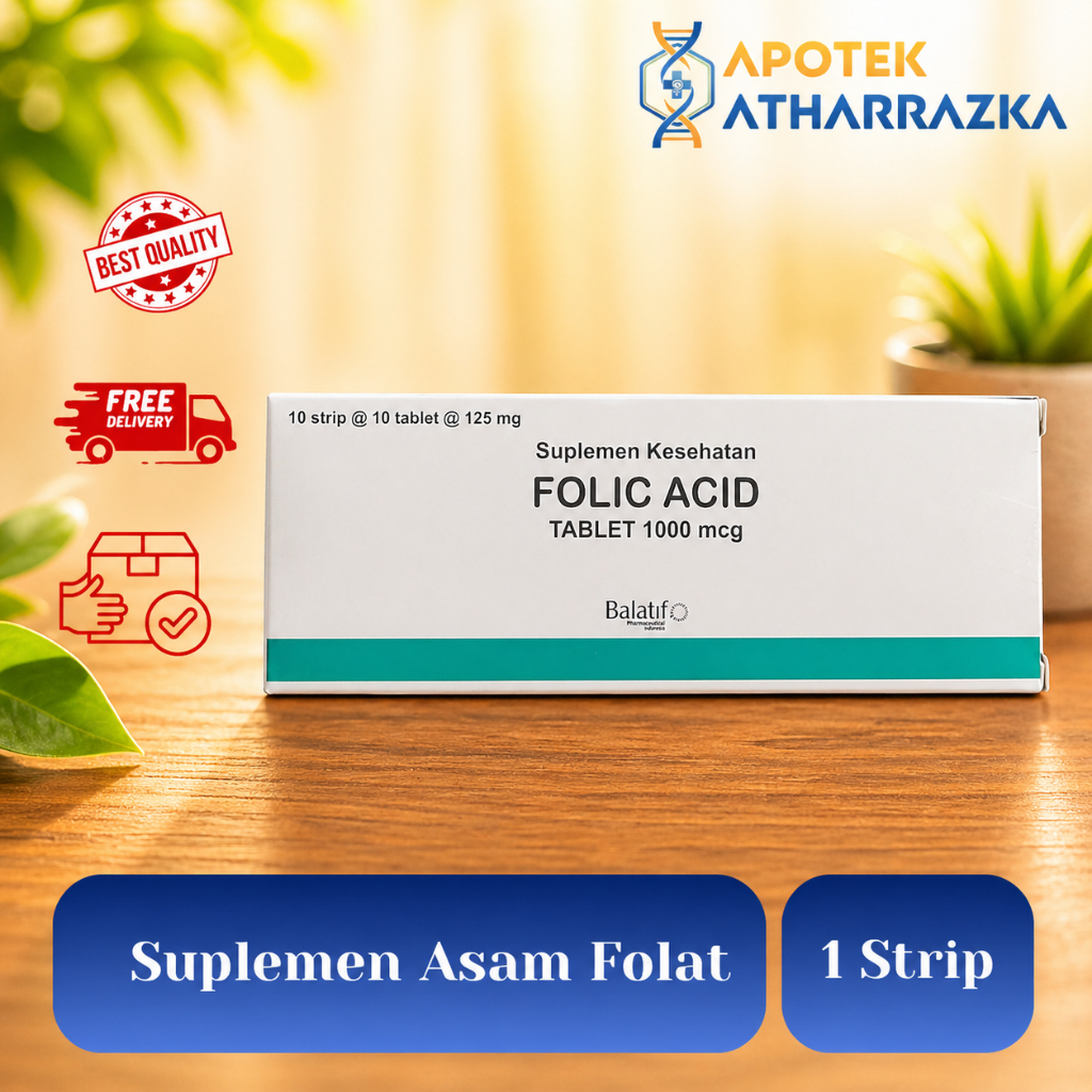suplemen asam folat 1 strip ibu hamil