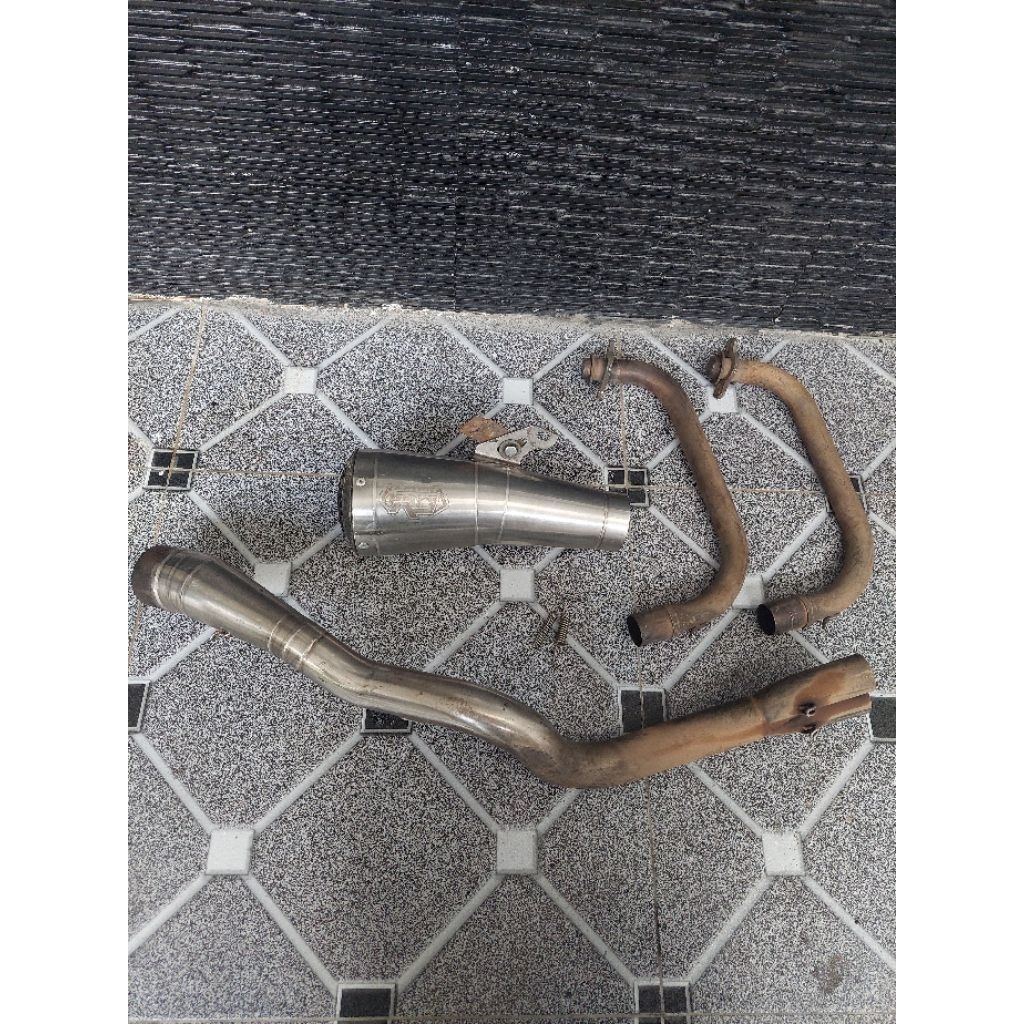 knalpot r9 gp ss fullset fullsystem original ninja 250