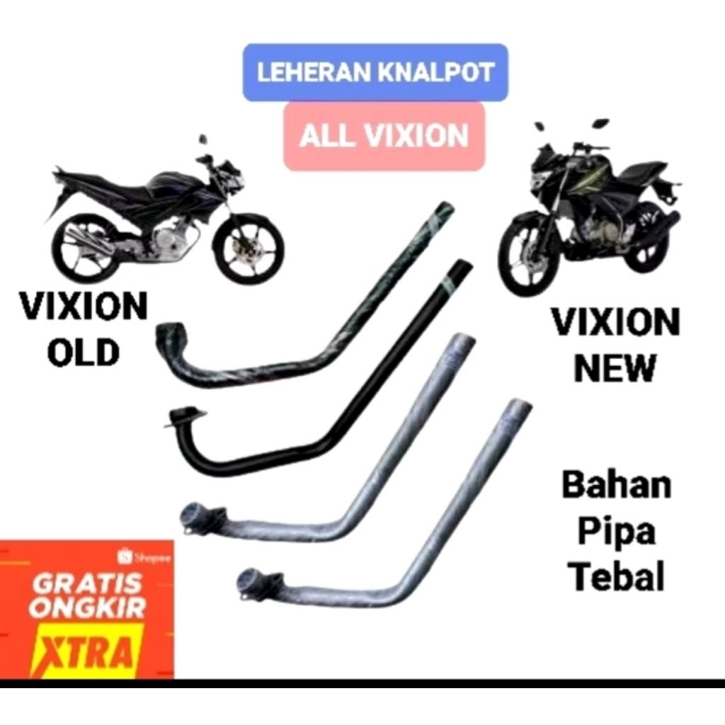leher knalpot Vixion old/new ukuran ORI bawaan pabrik