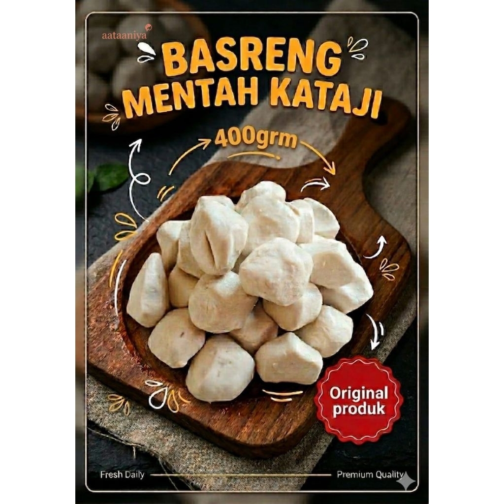 (400gr) DISTRIBUTOR BASO IKAN MENTAH KATAJI RAJASARI