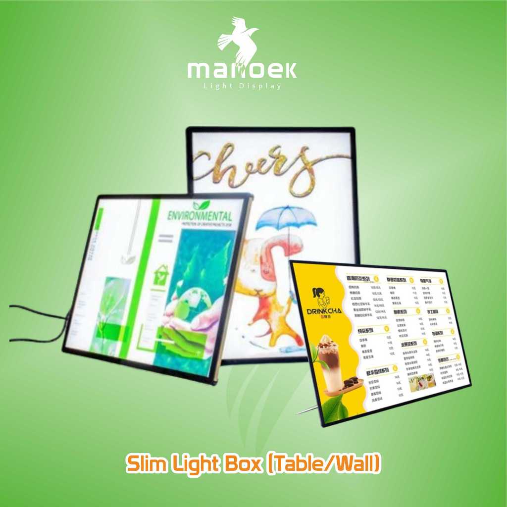 LED Table Stand Light Box/ Light Box Menu /Daftar Menu/Slim Light Box/ Light Box Table Menu Display