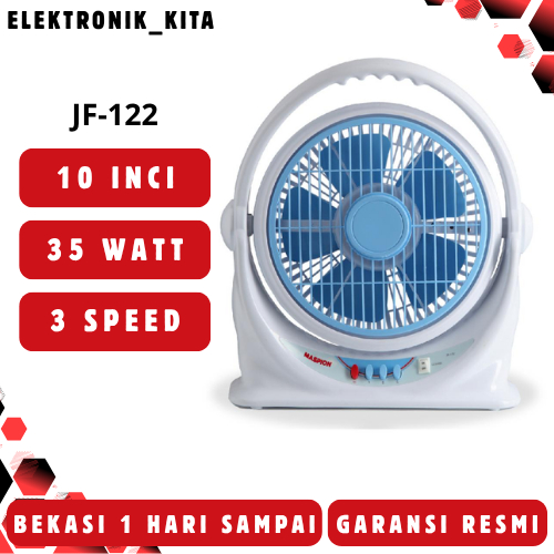 MASPION KIPAS ANGIN KOTAK 10 INCI JF-122 JF122 JF 122 BOX FAN BEKASI MURAH GARANSI RESMI