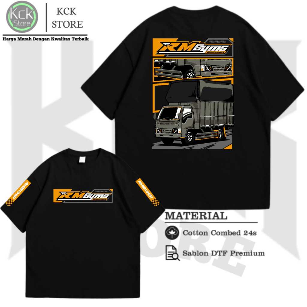 Kaos Truk Rm Banyumas Baju Truk Driver T-shirt Unisex Katun Nyaman