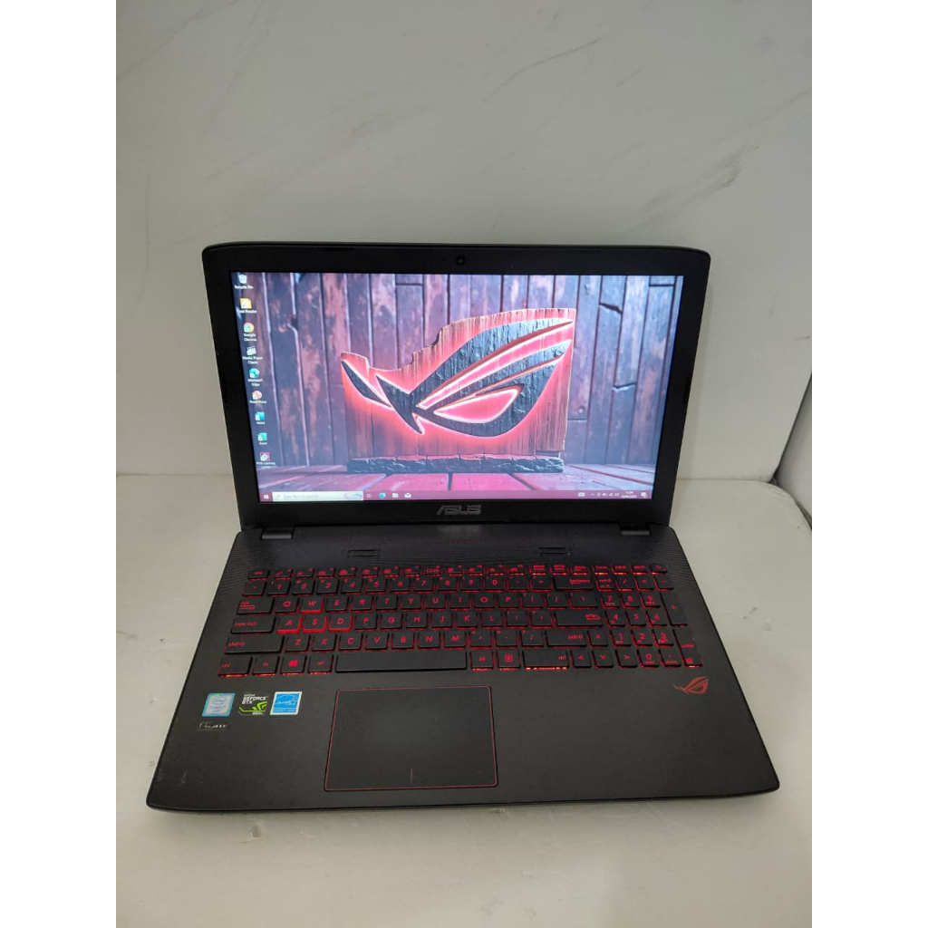 G I7-6700HQ QuadCore Laptop Gaming Nvidia GTX950M 4GB Keyboard Nyala Merah ASUS ROG 12/256