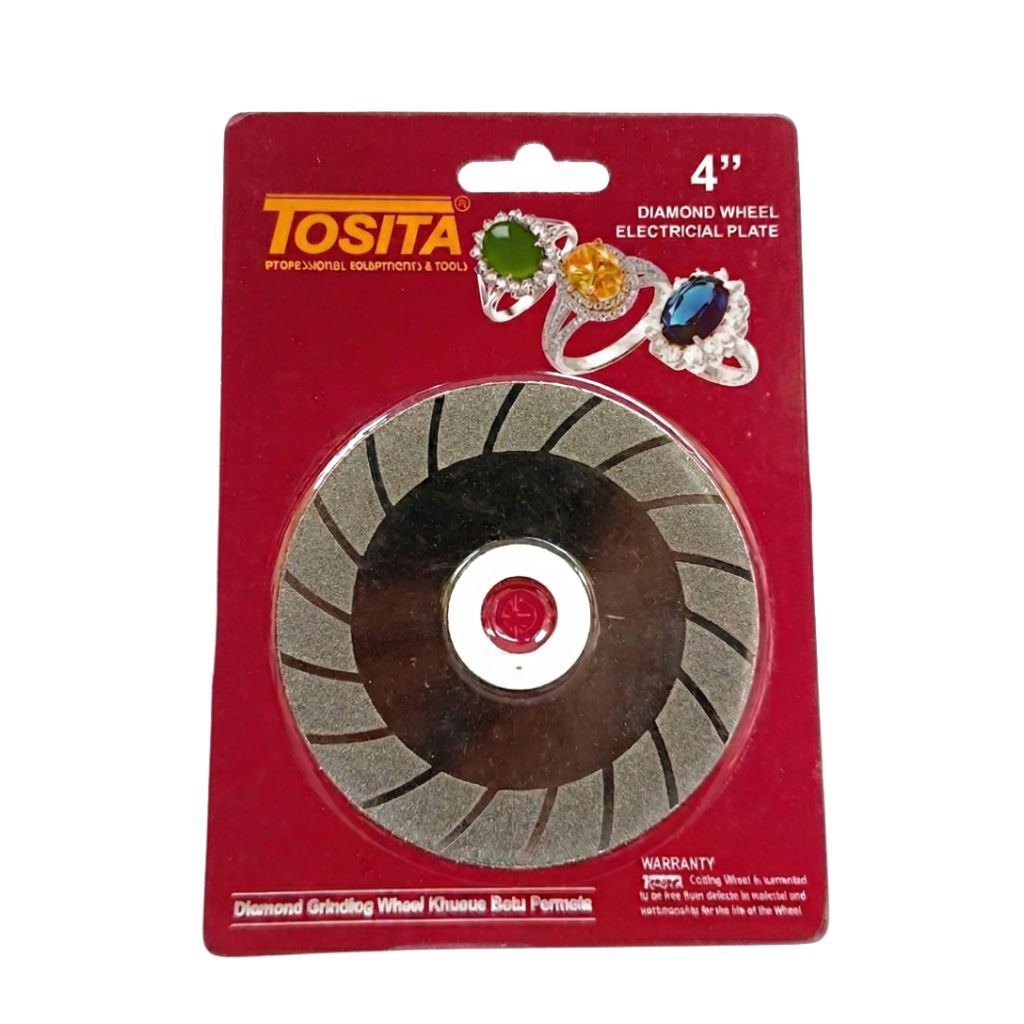 Mata Gerinda Intan Tosita 4 Inch Diamond Wheel Potong Poles Batu Akik Permata