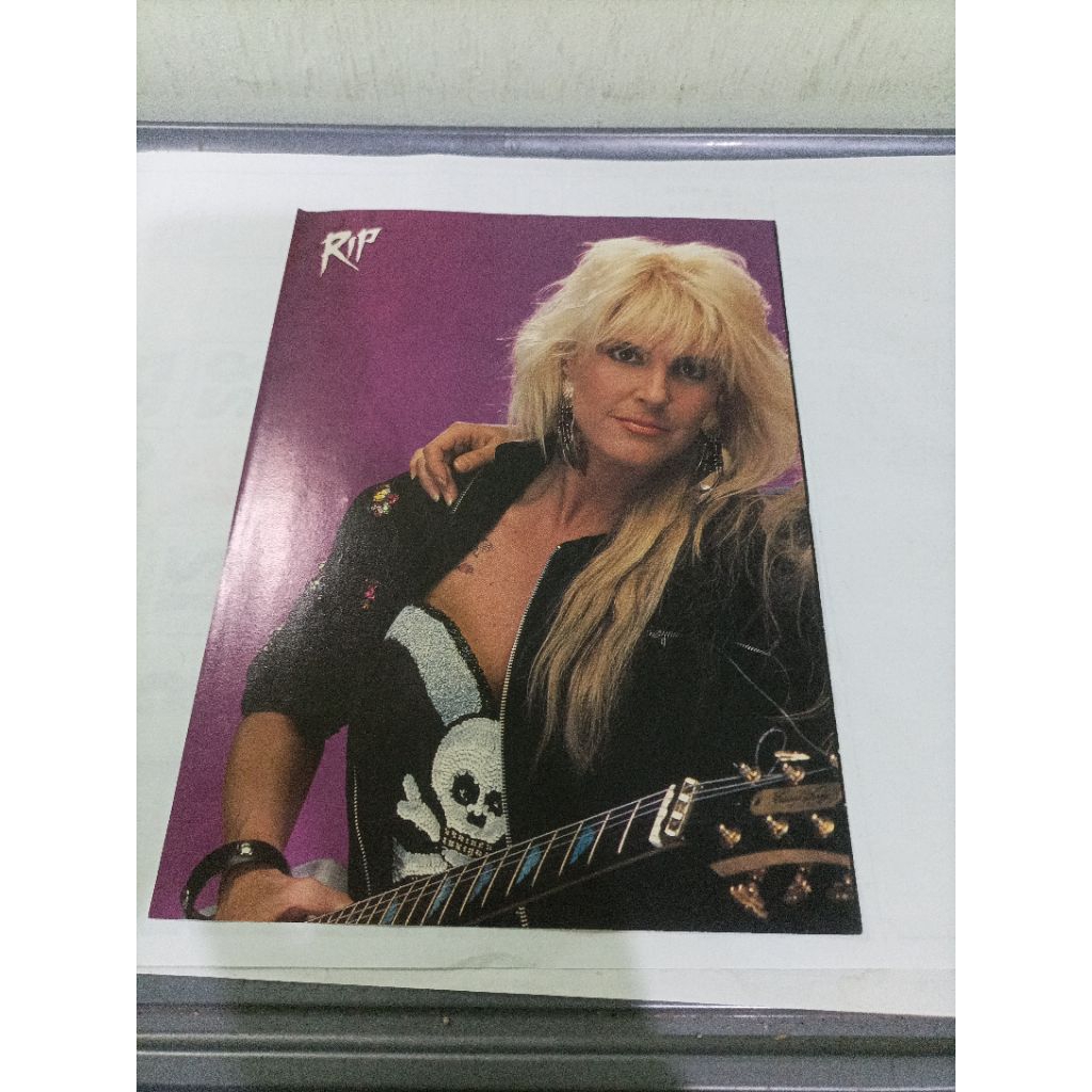 pin up poster A4 (RIP best 1989) Lita Ford,  Lita Ford, Bret Michaels,  White lion, Axl Rose, Dokken
