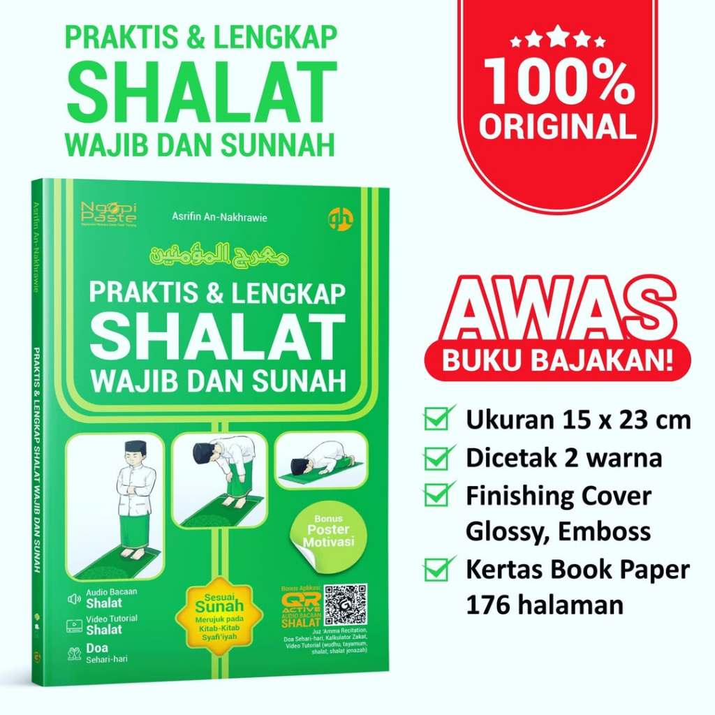 BUKU PANDUAN SHALAT WAJIB & SUNNAH PRAKTIS & LENGKAP / BUKU PANDUAN SHOLAT Lengkap Wajib Dan Sunnah