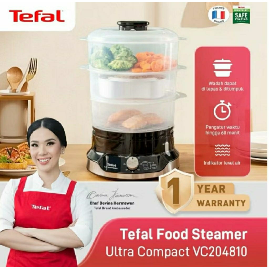Tefal Food Steamer Ultra Compact  VC204810