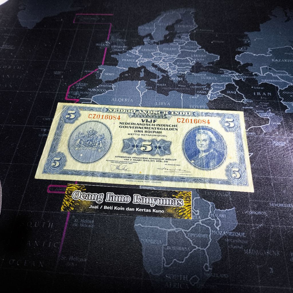 Koleksi 5 Rupiah Nica 5 Nica Tahun 1943 Original Bagus