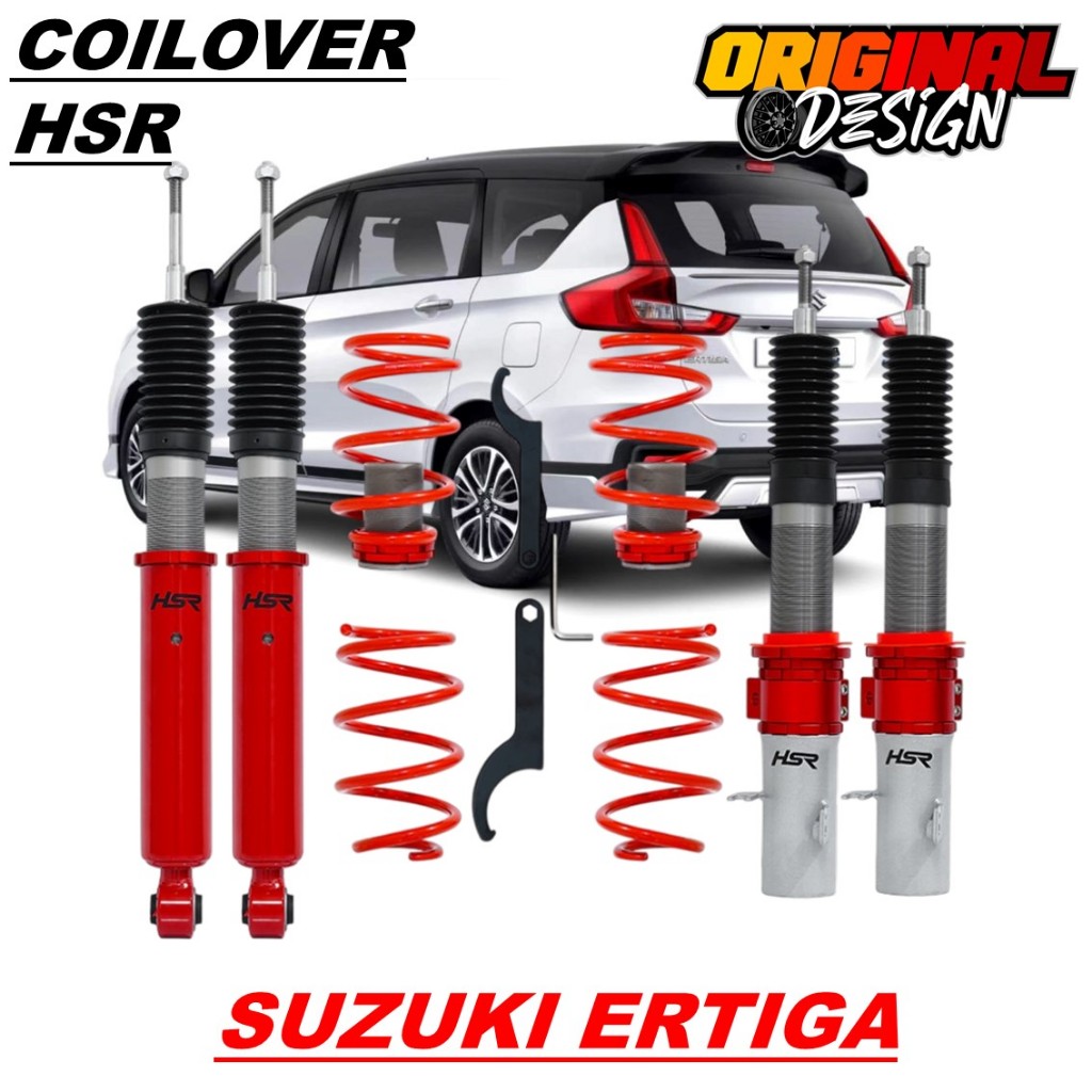 COILOVER HSR RED FRONT REAR SUZUKI ERTIGA