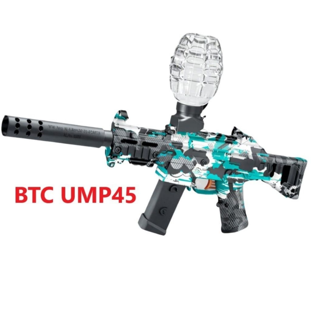 Mainan Tembakan Elektrik BTC-3040 UMP45 dengan Baterai Lithium