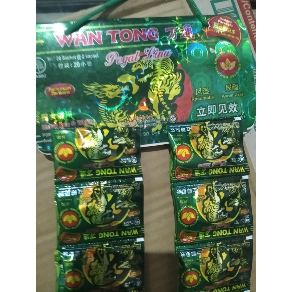 kapsul terapi sehat ramuan cina cap wantong isi 20 saset@ 2 kapsul asli original i.