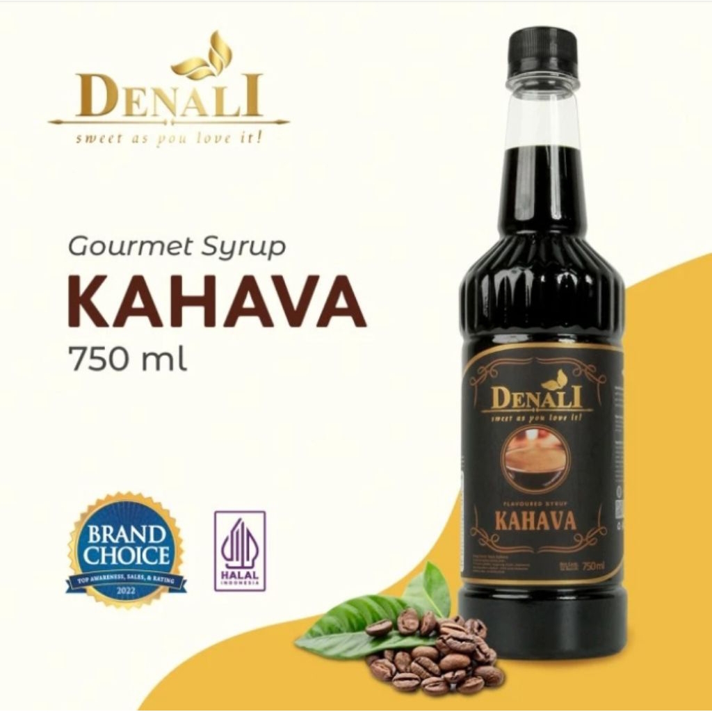 Denali syrup Kahava / kahlua 750ml - Sirup denali - Sirup minuman rasa kahlua