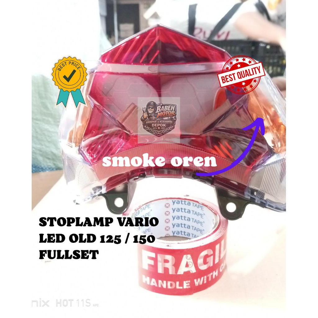Stoplamp lampu belakang smoke  Vario Led Old 125 150