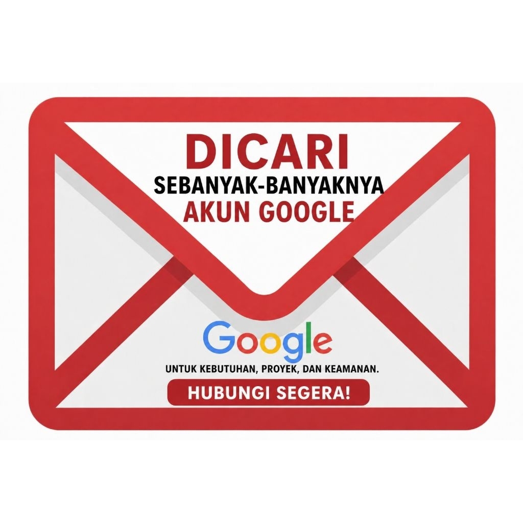 Nyari akun gmail we beli 2k