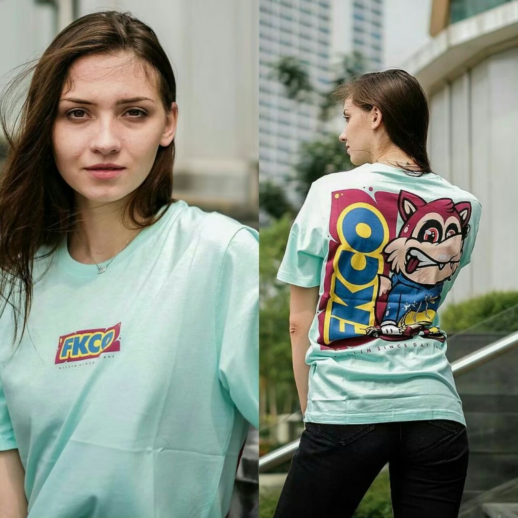 [GESER] Kaos Distro Friday Killer Biru Navy tosca Hijau Mint lengan pendek Pria Wanita