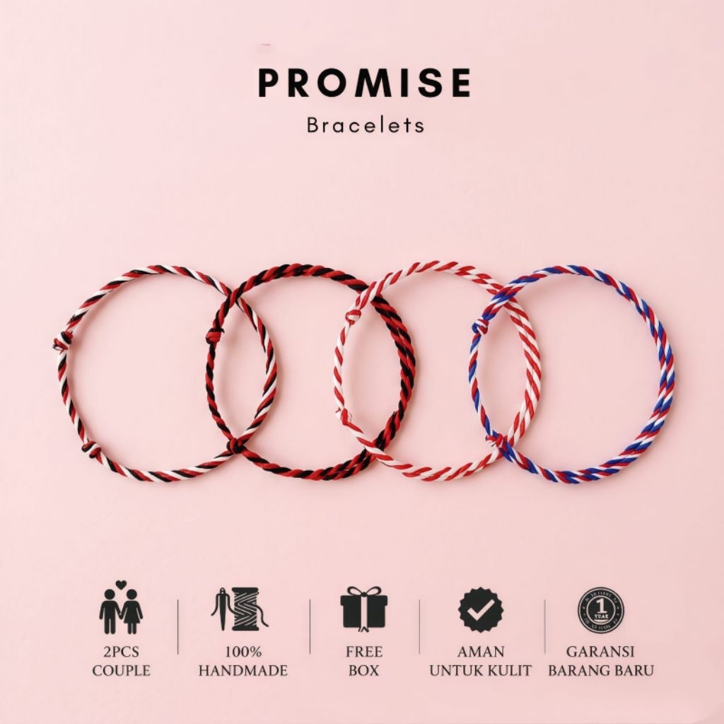 Gelang Tridatu Ulir Polos Khas Bali Original