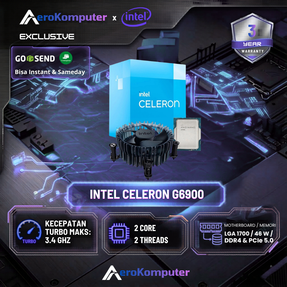 Processor Intel Celeron G6900 Socket LGA 1700 Box Garansi Resmi