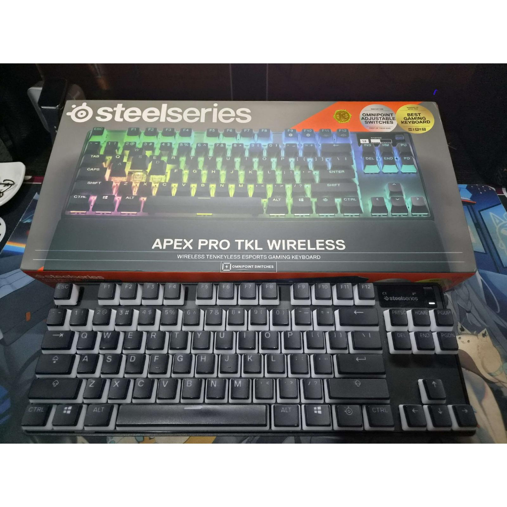 Keyboard Gaming Steelseries Mechanical Apex 7 Pro TKL 2023 Omnipoint switch 2.0 Wireless Hybrid - Be