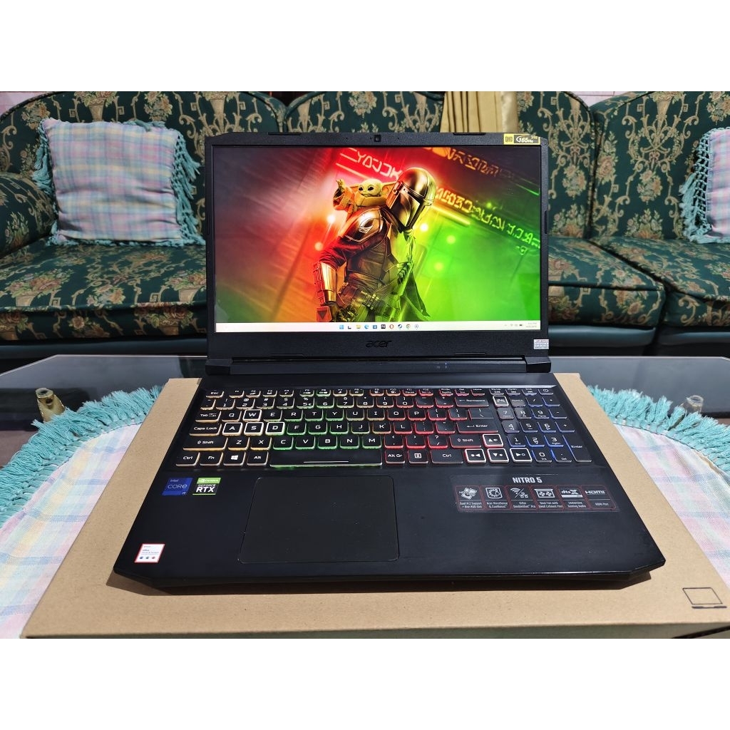 laptop acer nitro 5 an515-57 core i9 11900H 16/512 rtx 3060 6gb 165hz 2k