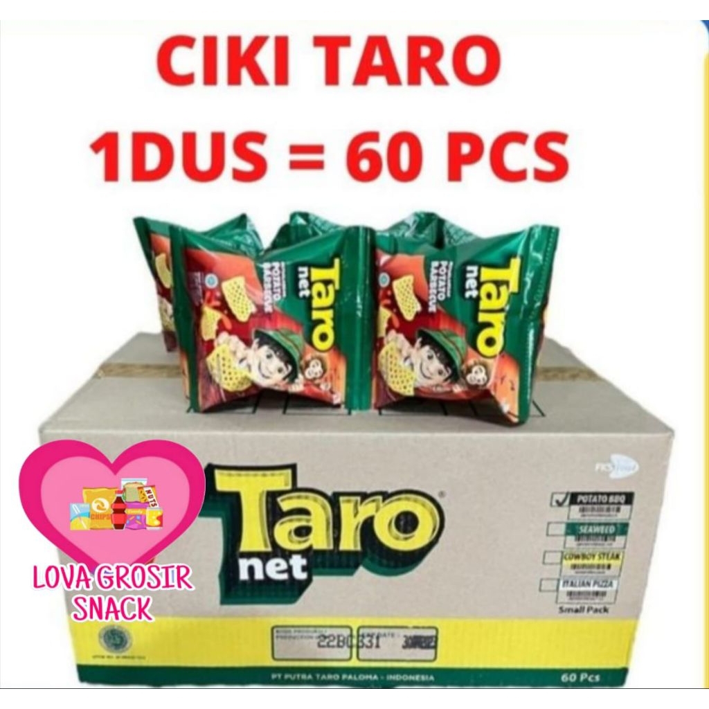 CIKI TARO / Taro Net 8gr 1 Dus isi 60 pcs Termurah Terlaris