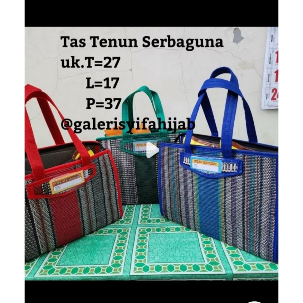 Tas tenun tikar sedang