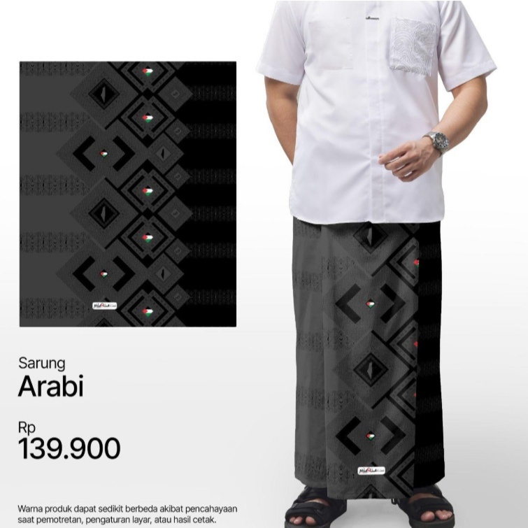 ORI RABBANI SARUNG DEWASA ARABI ABU-HITAM
