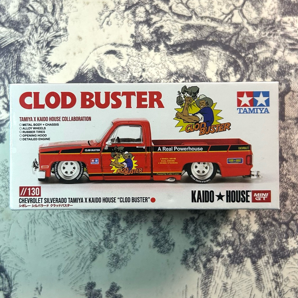 Mini GT Chevrolet Selverado Tamiya x Kaido House Clod Buster
