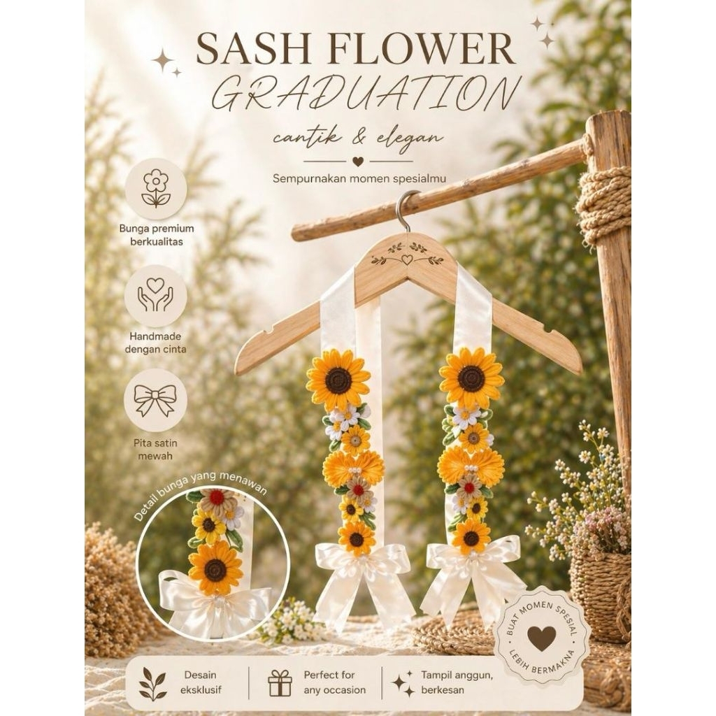 flowers sash / graduation