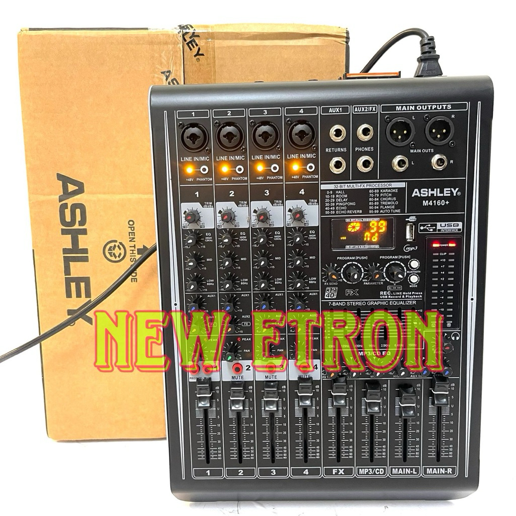 Power Mixer Audio Ashley M4160+ 4channel Original M 4160+ Power Ashley Mixing 4 M4160 plus ( Bisa CO