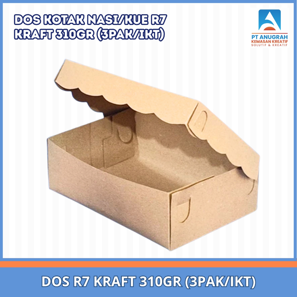 Dos R7 Kraft 310 Gr / Dos Kue (100pcs)