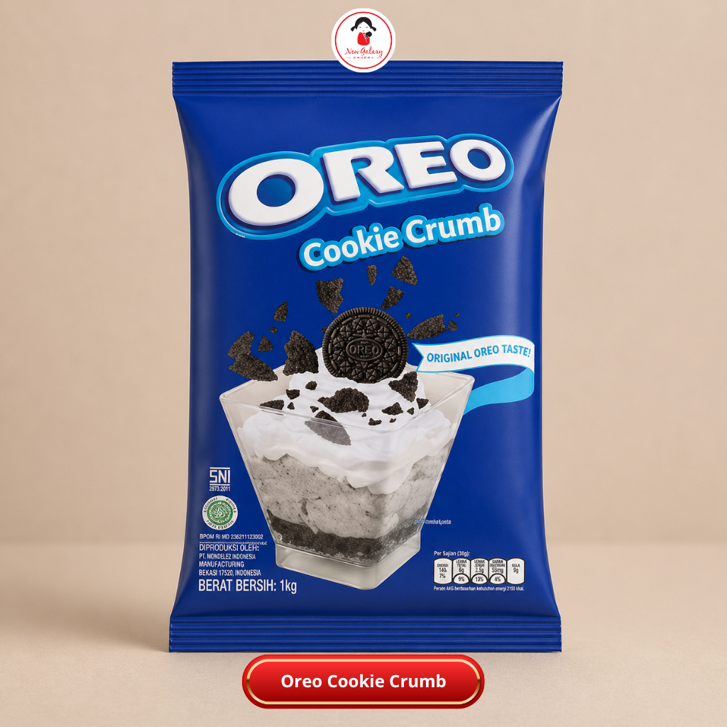Repack | Oreo Cookie Crumb, Remahan Biskuit 500gr, 1kg