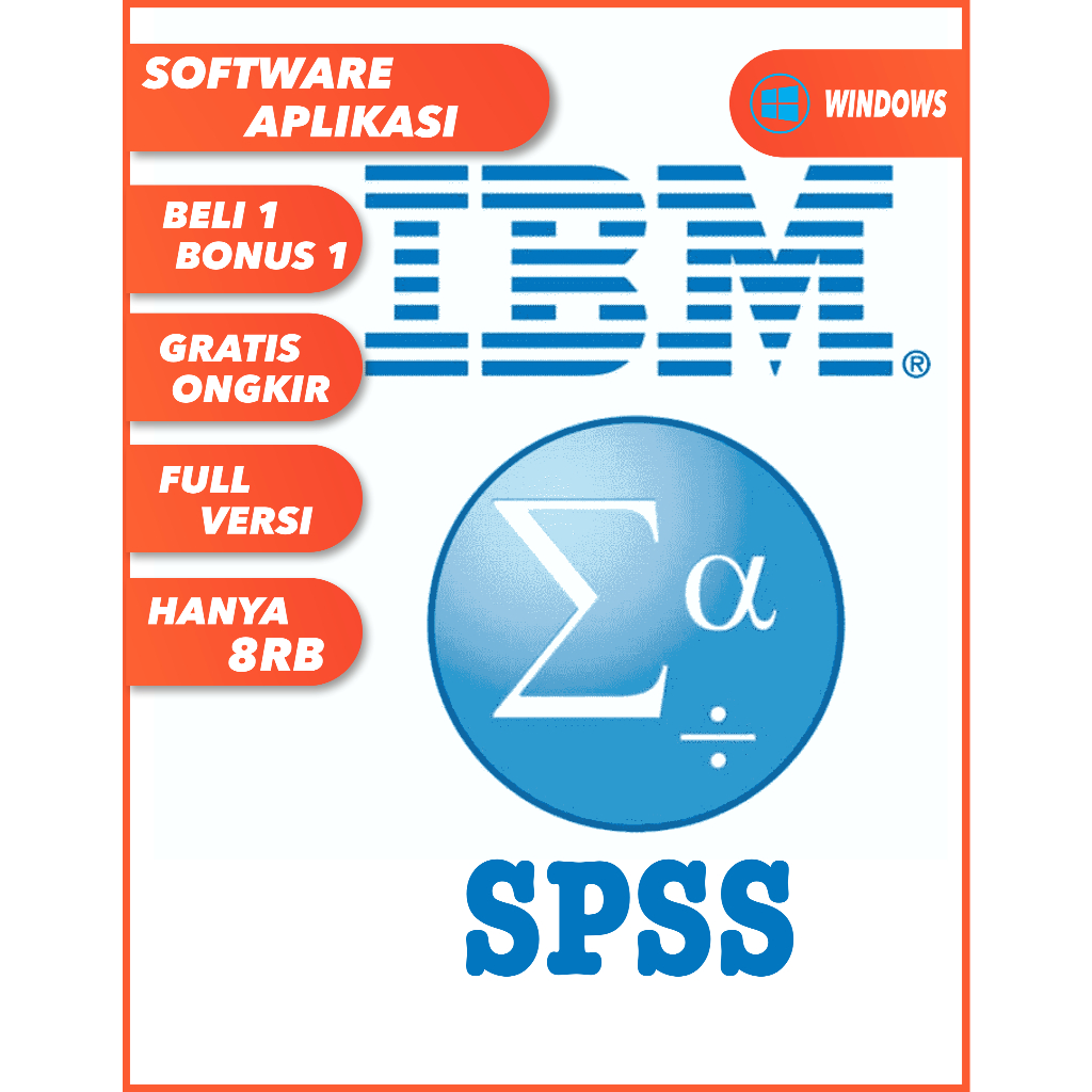 SPSS IBM Statistic Versi 26 - Software SPSS - SPSS Windows - SPSS Laptop