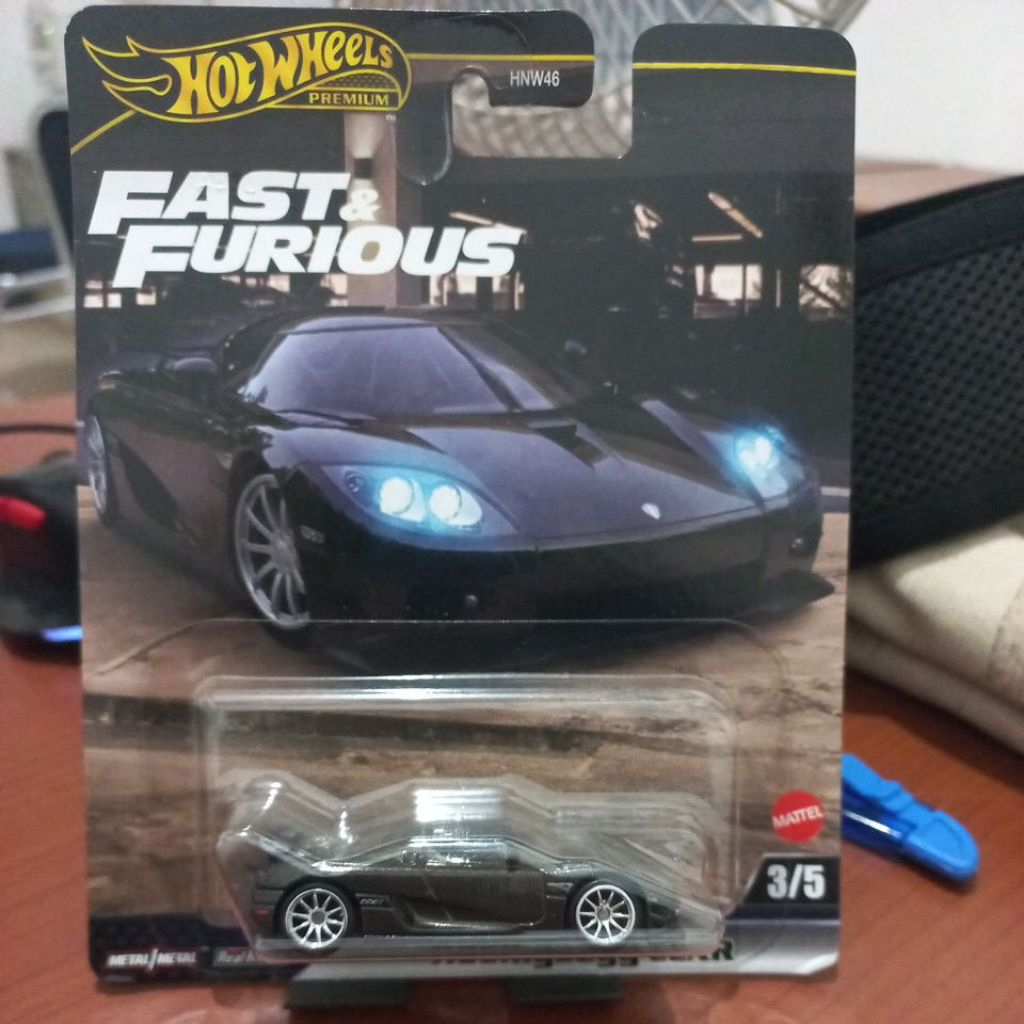 Hotwheels Premium Fast & Furious Koenigsegg CCXR Hitam