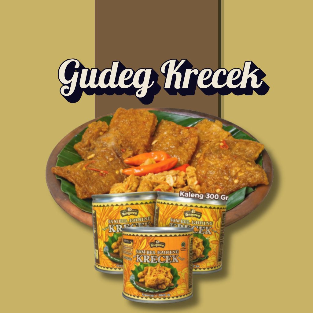 Gudeg Krecek / Sambel Krecek / Gudeg Kaleng Bagong Yogyakarta 210 gram