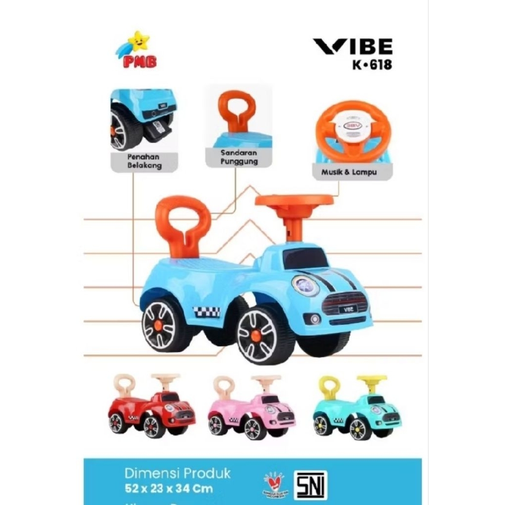 Mainan mobil ride on anak/mainan mobil ride on tolocar balance bike